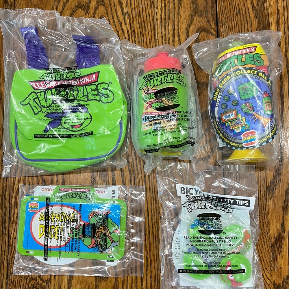 Full Set- Vintage Ninga Turtle Bike Gear